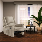 Poltrona Do Papai Decorativa Trigon Veludo Bege G37 - Gran Be