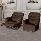 Poltrona Do Papai Elétrica Reclinável Alana Suede Marrom