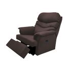 Poltrona Do Papai Elétrica Reclinável Alana Suede Marrom