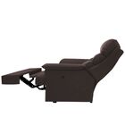 Poltrona Do Papai Elétrica Reclinável Alana Suede Marrom