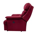 Poltrona Do Papai Elétrica Reclinável Alana Suede Vermelho