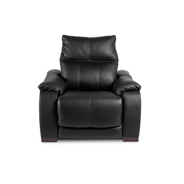 Poltrona Do Papai Em Couro Austin Reclinável Elétrica Preto-
