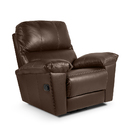 Poltrona Do Papai Em Couro Reclinável Giratória Relax Glider