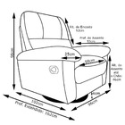 Poltrona Do Papai Em Couro Reclinável Giratória Relax Glider