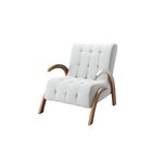 Poltrona Do Papai Em Linho Pés Em Mdf Garden Gelo