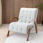 Poltrona Do Papai Em Linho Pés Em Mdf Garden Gelo