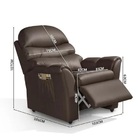 Poltrona Do Papai Grécia Retrátil E Reclinável Marrom Luapa