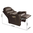 Poltrona Do Papai Grécia Retrátil E Reclinável Marrom Luapa
