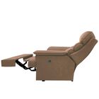 Poltrona Do Papai Manual Reclinável Alana Suede Bege