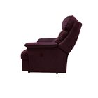 Poltrona Do Papai Manual Reclinável Alana Suede Bordô