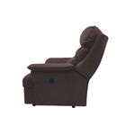 Poltrona Do Papai Manual Reclinável Alana Suede Marrom