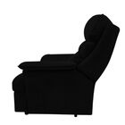 Poltrona Do Papai Manual Reclinável Alana Suede Preto