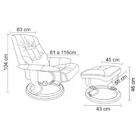 Poltrona Do Papai Massageadora Elétrica Com Puff Louis R02 Si