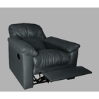 Poltrona Do Papai Ney 83cm Reclinável Manual Courino Preto -