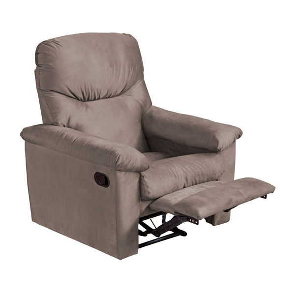 Poltrona Do Papai Ney 83cm Reclinável Manual Veludo Capuccino