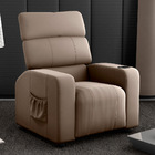 Poltrona Do Papai Noa 80cm Reclinável Manual Veludo Capuccino