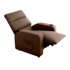 Poltrona Do Papai Noa 80cm Reclinável Manual Veludo Marrom -
