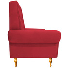Poltrona Do Papai Noel Suede - Amarena Móveis - Vermelho