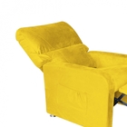 Poltrona Do Papai Reclinável 2 Em 1 Gran Stan Suede Amarelo -