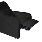 Poltrona Do Papai Reclinável 2 Em 1 Gran Stan Suede Preto - A