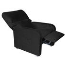 Poltrona Do Papai Reclinável 2 Em 1 Gran Stan Suede Preto - A