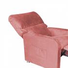 Poltrona Do Papai Reclinável 2 Em 1 Gran Stan Suede Rose Gold