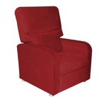 Poltrona Do Papai Reclinável 2 Em 1 Gran Stan Suede Vermelho