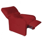 Poltrona Do Papai Reclinável 2 Em 1 Gran Stan Suede Vermelho