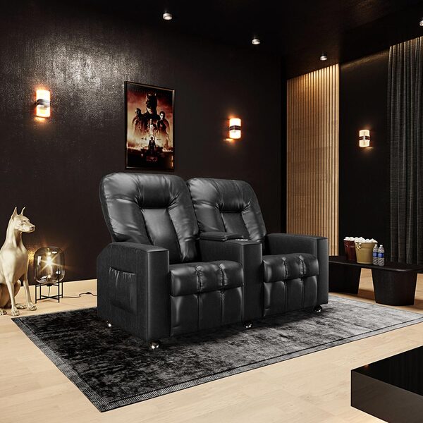 Poltrona Do Papai Reclinável 2 Lugares Sala De Cinema Pequim