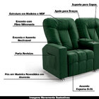 Poltrona Do Papai Reclinável 2 Lugares Sala De Cinema Pequim