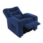 Poltrona Do Papai Reclinável Azera  Azul