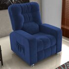 Poltrona Do Papai Reclinável Azera  Azul