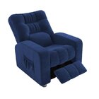 Poltrona Do Papai Reclinável Azera  Azul