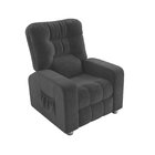 Poltrona Do Papai Reclinável Azera  Cinza