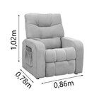 Poltrona Do Papai Reclinável Azera  Marrom