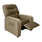 Poltrona Do Papai Reclinável Azera  Marrom Claro