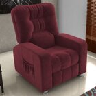 Poltrona Do Papai Reclinável Azera  Vermelho
