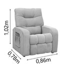 Poltrona Do Papai Reclinável Azera Bege