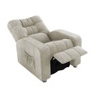 Poltrona Do Papai Reclinável Azera Matrix Pena Bege