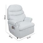 Poltrona Do Papai Reclinável Barão Com Assento De Elevação Co