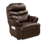 Poltrona Do Papai Reclinável Barão Corano Com Mocho Marrom