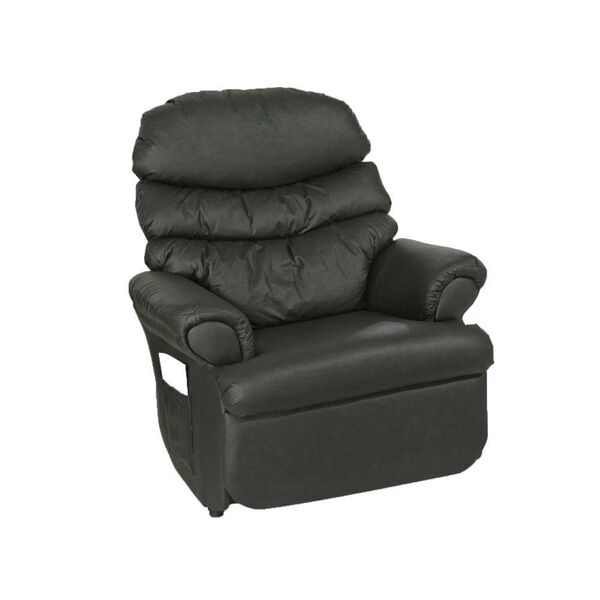 Poltrona Do Papai Reclinável Barão Corano Com Mocho Preto