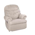 Poltrona Do Papai Reclinável Barão Suede Areia