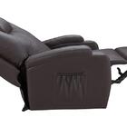 Poltrona Do Papai Reclinável Barcelona Corano Marrom Motoriza