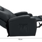 Poltrona Do Papai Reclinável Barcelona Corano Preto Motorizada