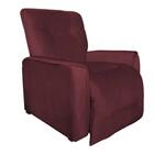 Poltrona Do Papai Reclinável Benjamin Suede Bordô Carolina Es