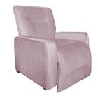 Poltrona Do Papai Reclinável Benjamin Veludo Rosê Carolina Es