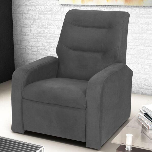 Poltrona Do Papai Reclinável Classic - Cinza Granite