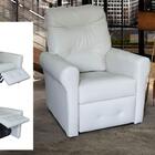 Poltrona Do Papai Reclinável Clio -  Bege Corino