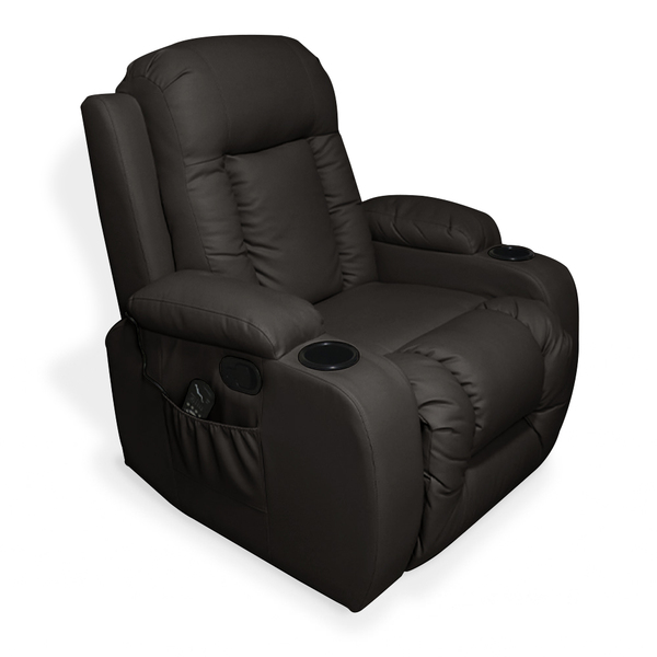 Poltrona Do Papai Reclinável Com Massagem E Balanço Giratória